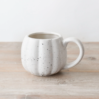 CANECA ABÓBORA BRANCA SALPICADA GAINSBOROUGH GIFTWARE