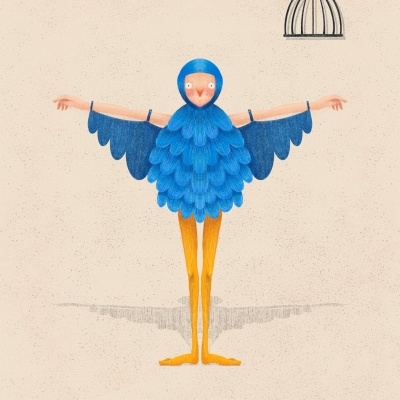 ILUSTRAÇÃO "BE A BIRD" ALINE PEDROSA