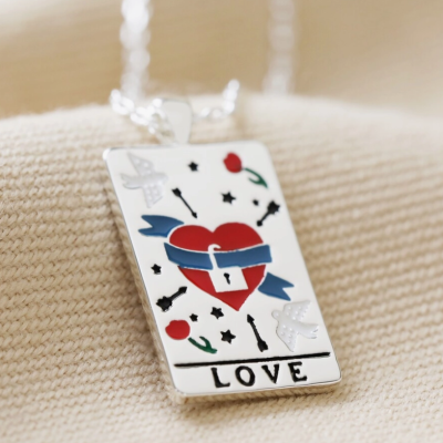 COLAR PRATA "LOVE" LISA ANGEL