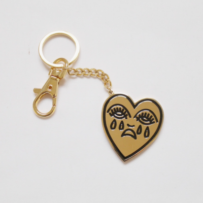 CRYING HEART KEYCHAIN - GOLD COUSINS COLLECTIVE