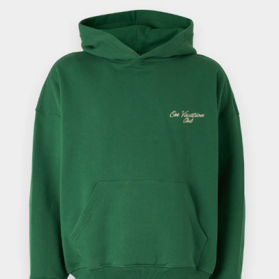 SIGN LOGO HOODIE - BOTTLE GREEN ON VACATION