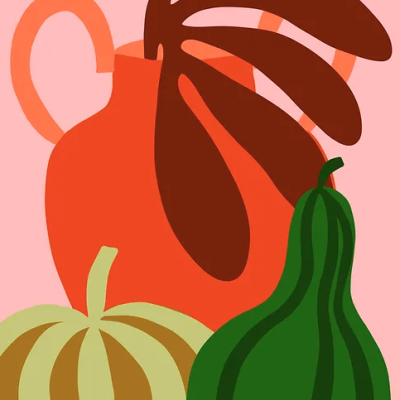 ILUSTRAÇÃO "PUMPKINS GREEN" TERESA REGO