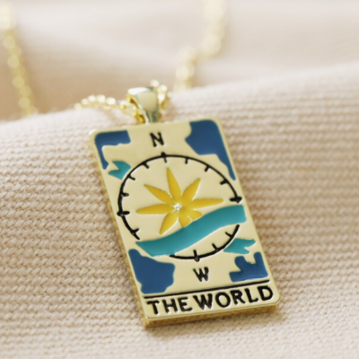 COLAR DOURADO "THE WORLD" LISA ANGEL