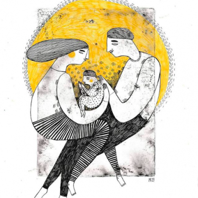 ILUSTRAÇÃO "FAMILY IS ALL WE NEED" MIRJAM SIIM