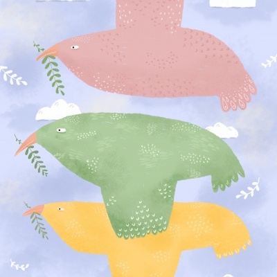 ILUSTRAÇÃO "PAZ" POR DIANA COSTA