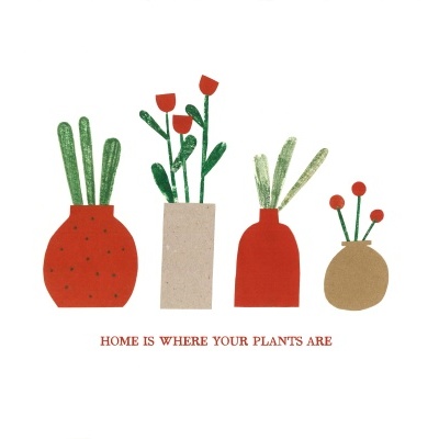 ILUSTRAÇÃO "HOME IS WHERE PLANTAS ARE I" FEDERICA PAVAN