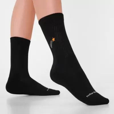 MEIAS PRETAS "SHOOTING STARS" NATURAL VIBES