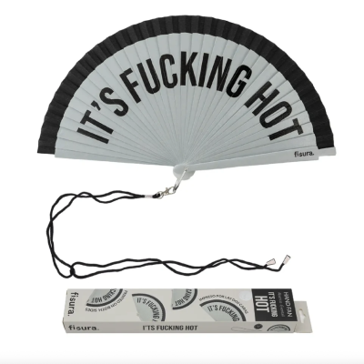 Fan Painted "IT'S FUCKING HOT - PRETO" FISURA