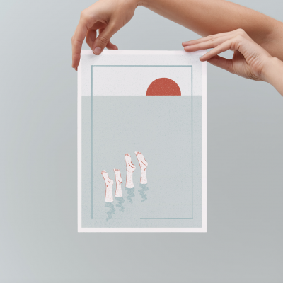 ILUSTRAÇÃO "SUMMER LOVE V" JOANA MUNDANA