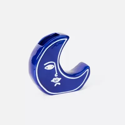 MOON BLUE / VASE DOIY