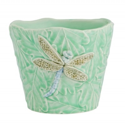 JARDIM DE INSETOS - "VASO COM LIBÉLULA" BORDALLO PINHEIRO