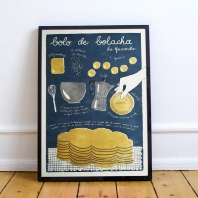 ILUSTRAÇÃO "BOLO DE BOLACHA" PAULINA EATS AND DRAWS