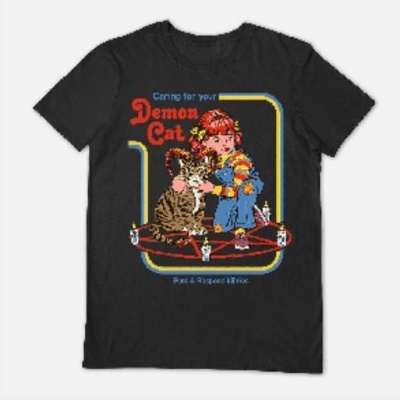 T-SHIRT "DEMON CAT" PYRAMID INTERNATIONAL