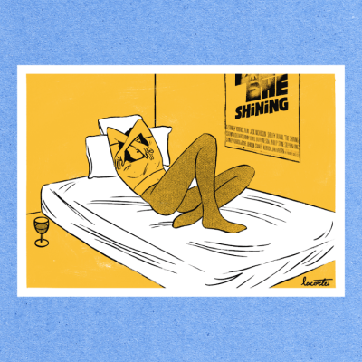 ILUSTRAÇÃO A4 "GIRL IN BED" LACORTEI