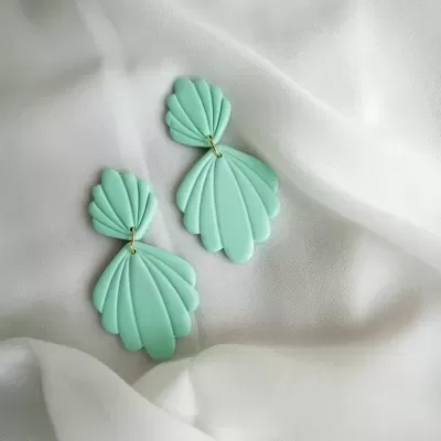 BRINCOS "LE SALINE - MINT GREEN" DUESTELLE ITALIA