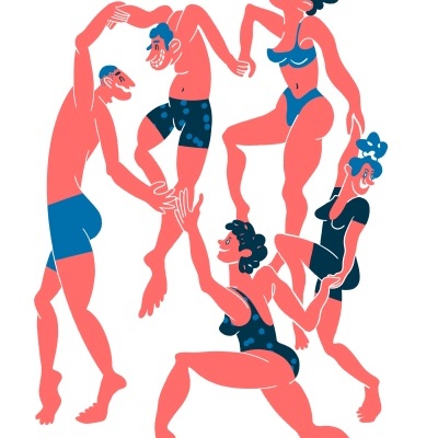 RISOGRAFIA "DANCE OF JOY" BOGLÁRKA BALOGH