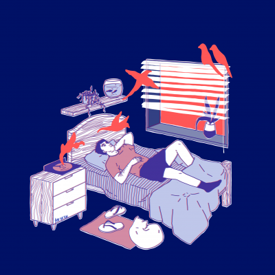 ILUSTRAÇÃO “PLAYLIST I - SOUND AND VISION” BITE THE NAIL