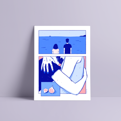 ILUSTRAÇÃO GICLÉE "UM DIA VAMOS VER O MAR" ANA HOO