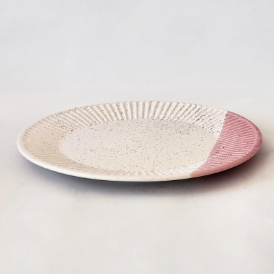 PRATO REFEIÇÃO ROSA TÁLIA PÓ DE BARRO
