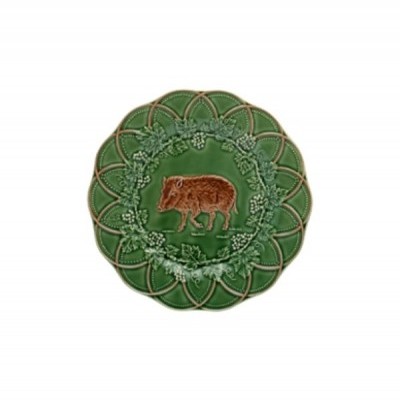 PRATO DE LANCHE JAVALI VERDE/CASTANHO BOSQUE BORDALLO PINHEIRO