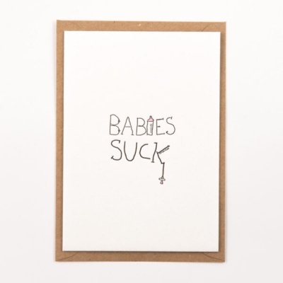 POSTAL "BABIES SUCK" STUDIO FLASH