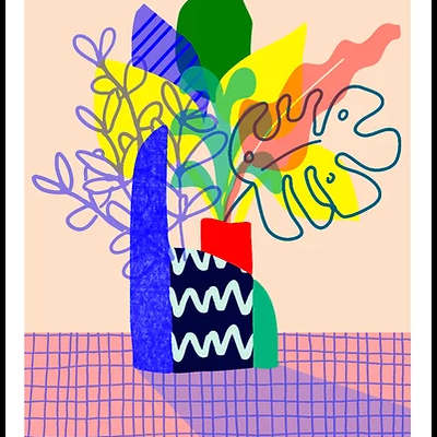 ILUSTRAÇÃO "MONSTERA LEAF" TERESA REGO