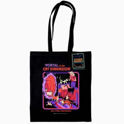 TOTE BAG "PORTAL TO THE CAT DIMENSION" PYRAMID INTERNATIONAL