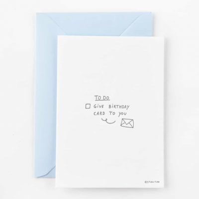 POSTAL "BIRTHDAY TO DO LIST" STUDIO FLASH