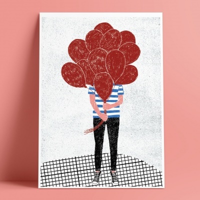 ILUSTRAÇÃO " BALLONS " BÁRBARA R.