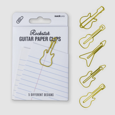 CONJUNTO CLIPS "GUITAR PAPER" SUCK.UK
