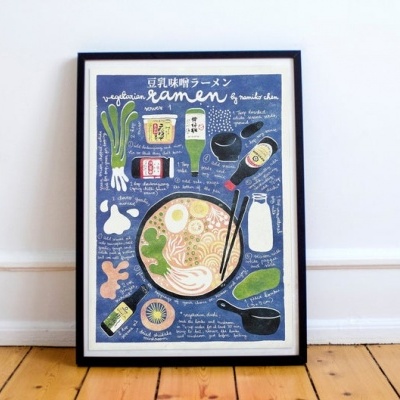 ILUSTRAÇÃO "RAMEN" PAULINA EATS AND DRAWS