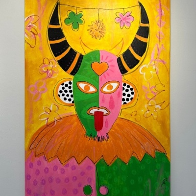 ORIGINAL "FOLIÃO COM MÁSCARA I" JEFFERSON RIB