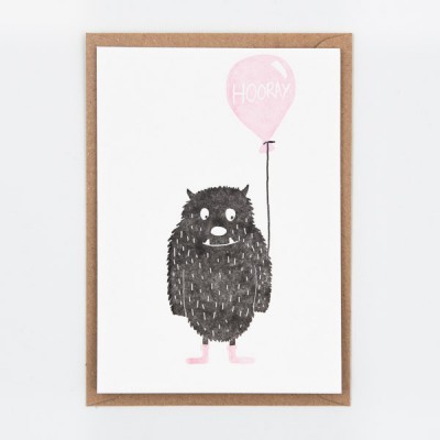 POSTAL "HOORAY MONSTER PINK" STUDIO FLASH