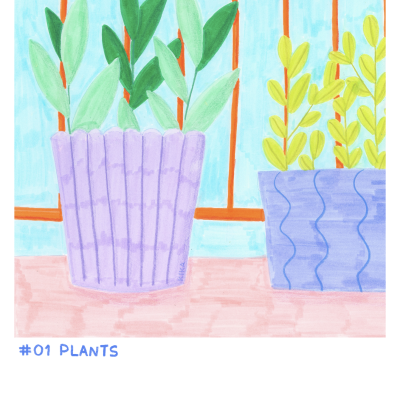ILUSTRAÇÃO "#01 PLANTS" KIKA