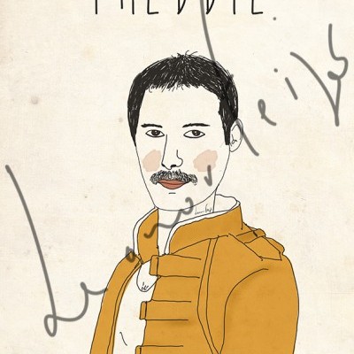 ILUSTRAÇÃO "FREDDIE MERCURY" LEONOR FEIJÓ