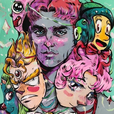 ORIGINAL "WHO ARE YOU?" COM MOLDURA NICOLAE NEGURA