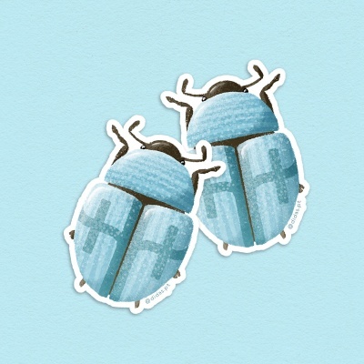 AUTOCOLANTE "BICHO - LOVEBUG - HINGE" DIOGO PAIXÃO