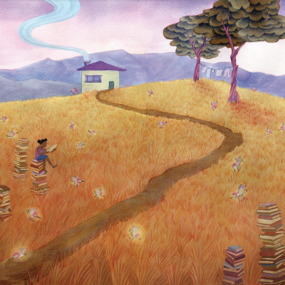 ILUSTRAÇÃO "LEITURA DE AGOSTO" BEATRIZ BAGULHO