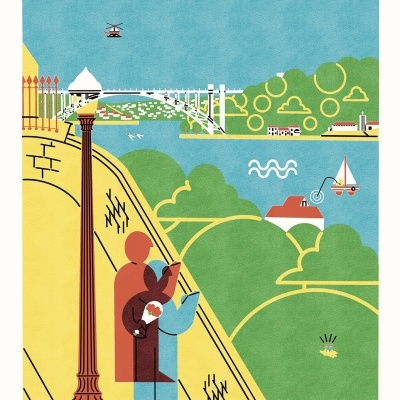 ILUSTRAÇÃO "MIRADOURO DE SANTA CATARINA" A TERESA EM BANHO MARIA