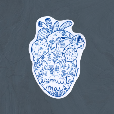 AUTOCOLANTE "CORAÇÃO ÉS MUITO MAIS" JOANA MOLHO