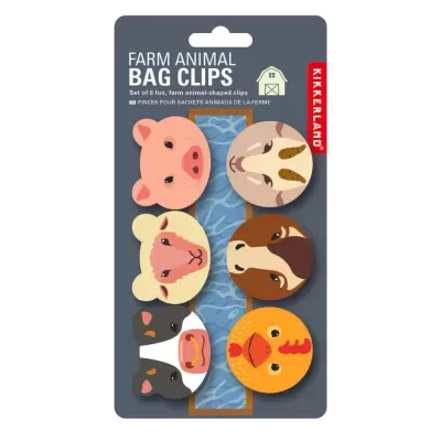 FARM ANIMAL BAG CLIPS