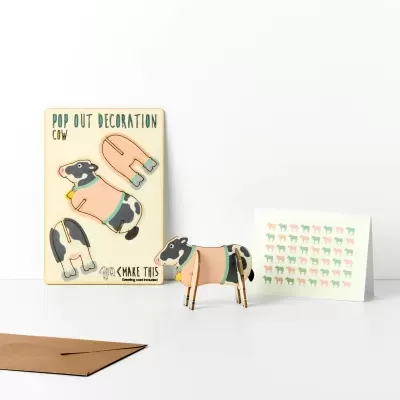 POP OUT COW CARD