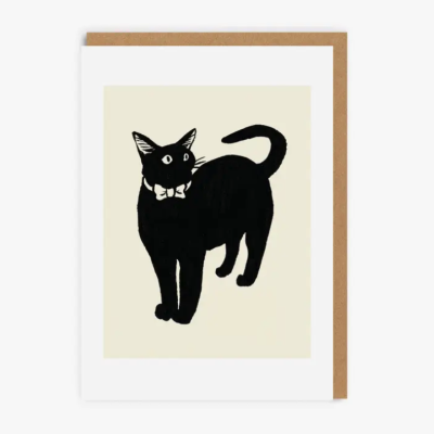 Cat in Bow Tie Greeting Card
