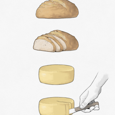 ILUSTRAÇÃO "PÃO, PÃO, QUEIJO, QUEIJO" FRANK O MUDO