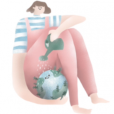 ILUSTRAÇÃO "CUIDAR DO PLANETA" GAMBUZINO (MARGARIDA ELOY)