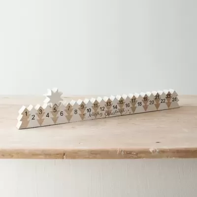 CALENDARIO DE ADVENTO COM ESTRELA DE NATAL GAINSBOROUGH GIFTWARE