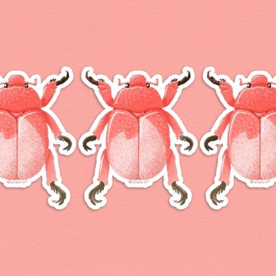 AUTOCOLANTE "BICHO - LOVEBUG - TINDER" DIOGO PAIXÃO