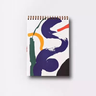 WIRE BOUND NOTEPAD "ORCHARD A5" THE COMPLETIST