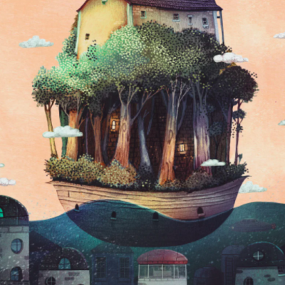 ILUSTRAÇÃO "FLOATING ISLAND" FRANCISCO FONSECA
