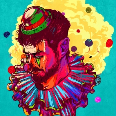 ILUSTRAÇÃO "SAD BUT NOT CLOWN" NICOLAE NEGURA